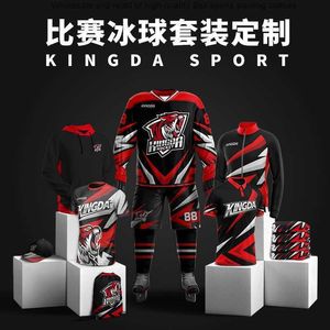 Junda Ice Hockey Suit Pants Training and Competition Set Childrens Game