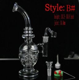 JUIN Date Verre bong fab oeuf Bongs original Fabergé Oeuf Conduites d'eau recycleur bong plate-forme pétrolière dabs verre narguilés