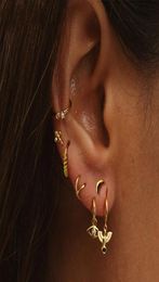 JuneRain marque mode coréenne Women039s boucle d'oreille 925 en argent Sterling Pigeon pendentif boucles d'oreilles pour femmes cadeau Brincos petit A1433292