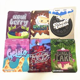 Jungle Cake Packing Bags Mylar Skywalker OG Gelato Cookies Biscotti Cream Stand Up Package Packing Bag Lege Bagges Dry Flower