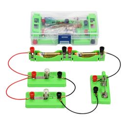 Junior School Physics Experimentele Apparatuur in Serie In-Line Lesgeven Elektrische Laboratorium Box School Science Simple Circuit Lab Supplies