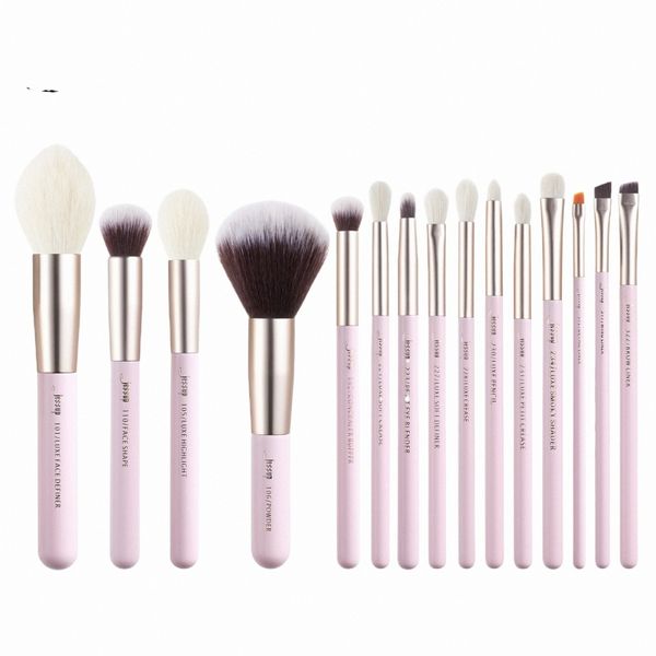 Jup-Juego de brochas de maquillaje profesional, pelo sintético natural, kit de brochas de maquillaje, lápiz en polvo Foundati Q23O #