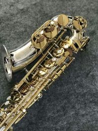 Jupiter JAS-1100SG ALTO EB TUNE Saxofoon Hoge Kwaliteit Messing Muziek Instrument Nikkel Verzilverd Body Gold Lacquer Sleutel Sax met Case