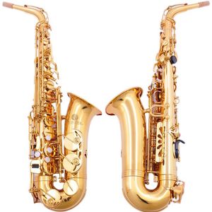 Jupiter JAS 500Q Nouveau Saxophone Alto Mib En Laiton Plaqué Or Corps Or Laque Clé Mi bémol Instruments De Musique Sax Livraison Gratuite