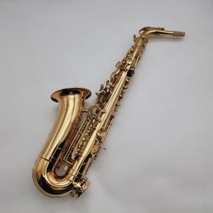 Jupiter JAS-769-II ALTO EB TUNE Saxofoon E Vlakke Muziekinstrumenten Messing Goud Verlaging Geplateerd Sax met Case en Accessoires