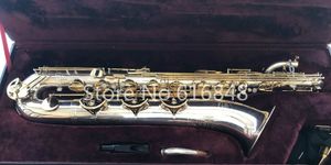 Jupiter JBS-893 Saxophone Baryton Mi Plat Marque Laiton Argent Plaqué Corps Or Laque Clés Instruments De Haute Qualité Avec Étui En Toile