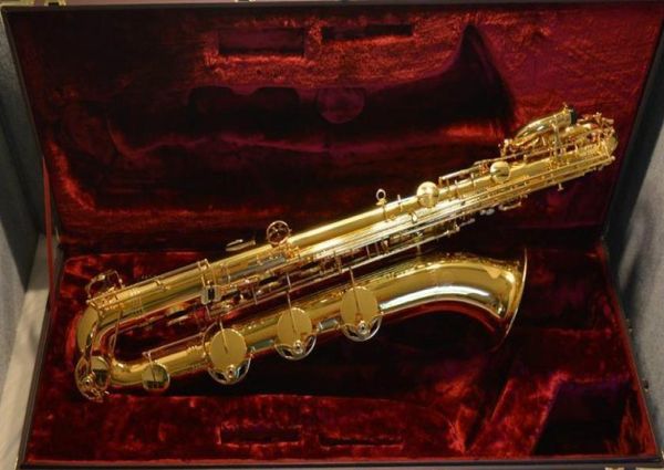 Jupiter JBS1000 Saxophone baryton corps en laiton laque or Surface marque Instruments E sax plat avec embout toile Case3381000