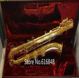 Jupiter JBS1000 Bariton Saxophone Brass Body Gold Lacquer Surface Merkinstrumenten E Flat Sax met mondstuk canvas Case9547085
