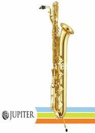 Jupiter JBS1000 Baritone Saxophone E Flat Gold LaQuered International Musical Instrument avec accessoires de boîtier 2411659