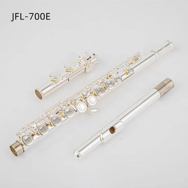 JUPITER JFL 1000RBE 16 agujeros cerrado C llave flauta cuproníquel plateado concierto flauta caso paño de limpieza palo guantes bolsa acolchada