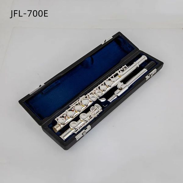 JUPITER JFL-1000RBE 16 agujeros cerrado C llave flauta cuproníquel plateado concierto flauta caso paño de limpieza palo guantes bolsa acolchada