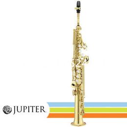 Jupiter JSS-1000 Saxophone Soprano B-Flat Plaqué Or Laqué Corps instrument de musique professionnel avec étui Accessoires