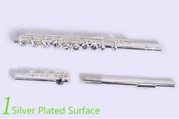 Jupiter Professionele Hoge Kwaliteit 16 Gaten Gesloten C Tune Fluit Wit Koper Verzilverd Muziekinstrumenten Met Case E-toets
