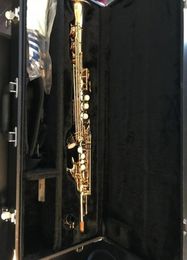 Jupiter Soprano Saxophone 547 Model Gold Lacquer B Flat Sax Uitstekende staat 4244038