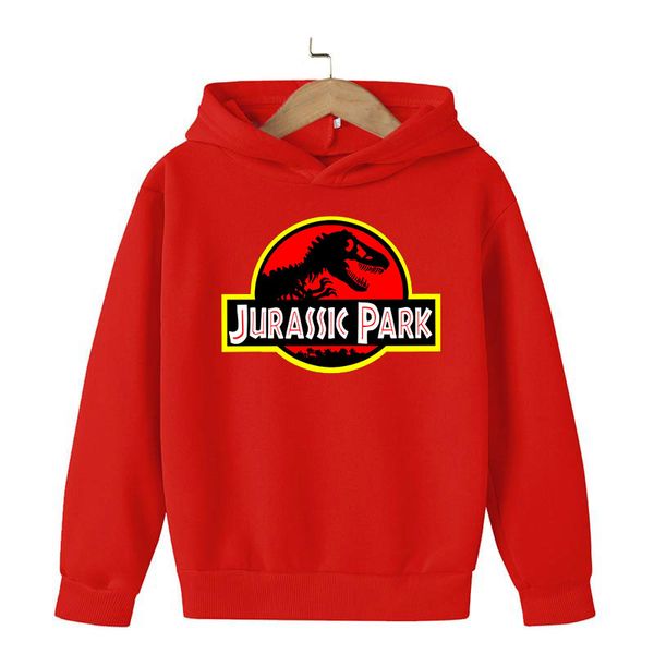 Jurassic Park Automne Hoodie Dinosaur Kids Vêtements Boys Clothes Girl Sweathirt Cosplay Sweetties Jurassic World Kawaii Clothes