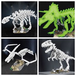 Jurassic Park Dinosaur Toys Build Block Walking with Dinosaurs Model Building Dinosaur Figuren Block Build speelgoed voor Kid Creative Diy Toy Lepin Diy Toy Kerstcadeau