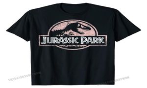 Jurassic Park Peach Distressed Grafisch T-shirt Normale T-shirt Tops Tees voor mannen Bedrijf Katoen Modieuze Top T-shirts 2205208625071