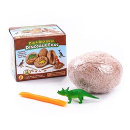 Kit de excavación de fósil de huevo de dinosaurio, descubrimiento científico, dinosaurios, esqueletos fósiles, juguete de arqueología para niños, juguetes educativos de aprendizaje, regalos STEM