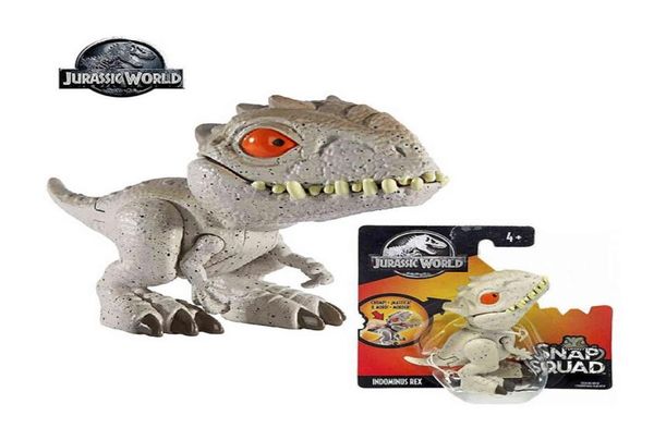 Jurassic World Dinosaur Toys Mini Collection Snap Squad Fingers Dinosaur Action Figure Jouet Joint Mobile pour Enfants Cadeaux GGN26 X118217225