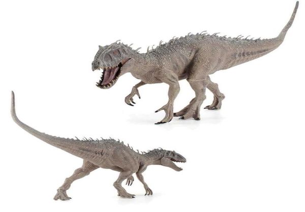 Jurassic World Tyrannosaurus Toy Model Simulation Indominus Trex Dinosaur Figures Fiches Made Toys for Childre