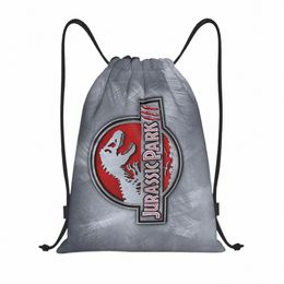 Jurassics Parks Sac à dos à cordon de serrage Sac de sport pour femmes Hommes Dinosaur World Training Sackpack d0cb #