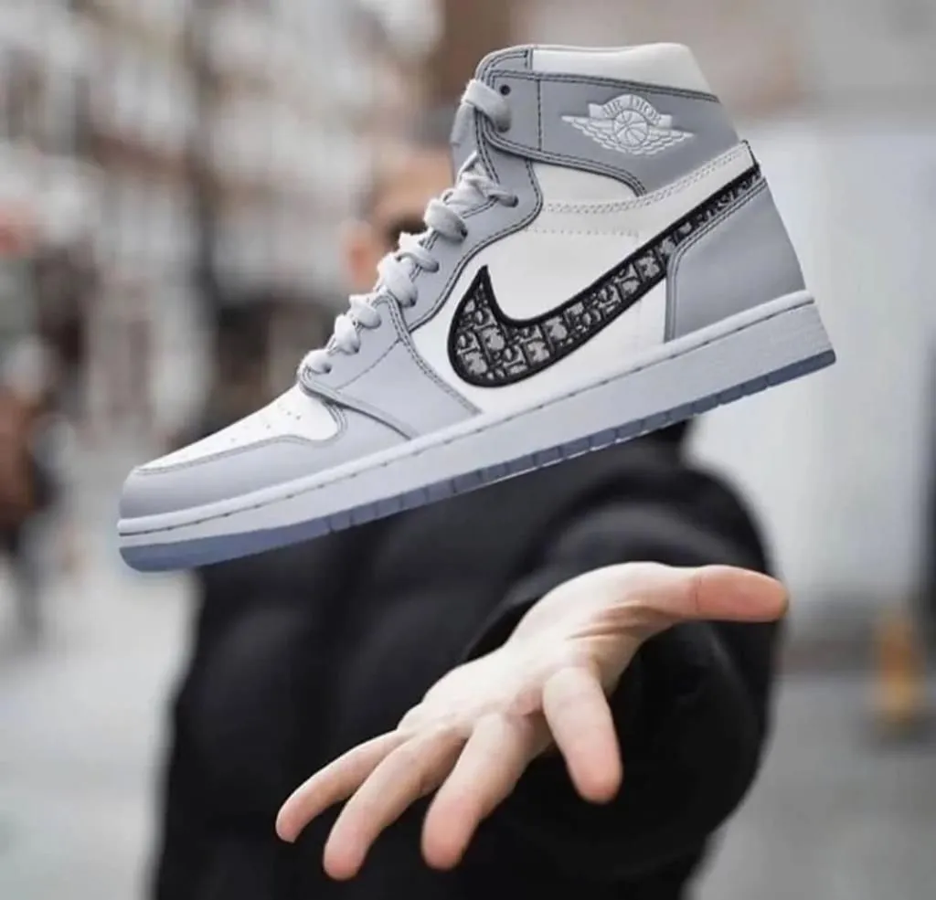 Tênis Nike Christian Dior Air Jordan 1 High Dior Original  CYV62   Etiqueta Única