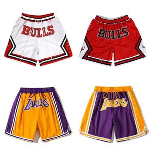 Don Lakers en Trendy Brand American Summer Sports Mens Basketball Beach Mesh Shorts