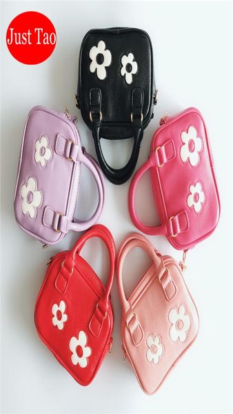 Just Tao Kids mignon sac à fleurs sacs à main bébé filles petits fourre-tout tout-petits en cuir pu marque de mode fourre-tout adolescents sacs de téléphone JT0186390504