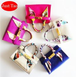 Just Tao Kids Mini fourre-tout avec ruban Girls Party Petits sacs à main Sacs de style chic pour enfants Tout-petits Porte-monnaie Portefeuilles pour enfants JT0118337674