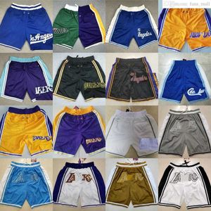 JustDon Basketbal Shorts Retro Classic Just Don Los24Angeles 8 BlackMamba Met Zak Ademend Strand Korte Hip Pop Joggingbroek