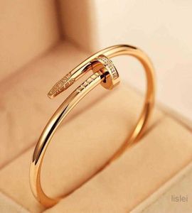 Juste A Clou Nail Bracelet Luxury Sieraden Set Auger Lovers Men and Women 16 19 CM Gold Rose Sier6137137