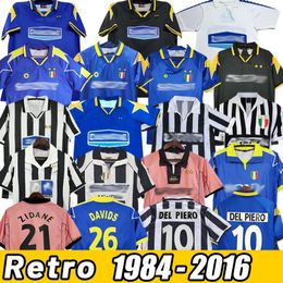 Juventus Retro DEL PIERO Conte voetbalshirts Buffon PIRLO INZAGHI 84 85 94 95 96 97 98 99 02 03 04 05 11 12 15 16 ZIDANE Ancient maillot DAVIDS Conte shirts