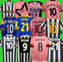 Juventus Retro DEL PIERO Conte maillots de football Buffon PIRLO INZAGHI 84 85 92 94 95 96 97 98 99 02 03 04 05 ZIDANE Maillot ancien DAVIDS Conte chemises POGBA