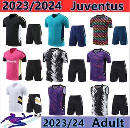 Juventuses trainingspak heren kids 22 23 voetbalshirt DI MARIA POGBA FOOTBALLE Juventuses sportkleding survival T-shirt voor heren CHOOSE SULIT voetbalshirt 99