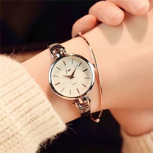 JW marque de luxe cristal or Rose montre de mode Bracelet montre à Quartz robe Relogio Feminino orologio donna 231226