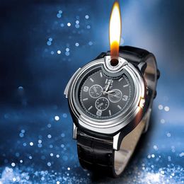 JW Creative Clocks horloges open vlam aanstekers metaal gepersonaliseerd gas ongevulde sigarettenaanstekers sigaretten sets groothandel