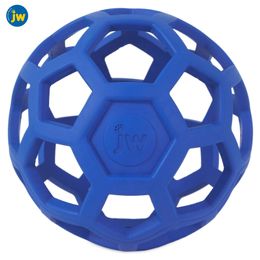 Bola geométrica JW Brinquedos para cães de estimação Bola de borracha para mastigar para cães pequenos, médios e grandes, animais de estimação com vazamento de alimentos, design, produtos de treinamento