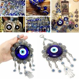 JX-LCLYL tenture murale turc bleu mauvais œil fleur Hamsa main amulette décor Protection Y201006298W