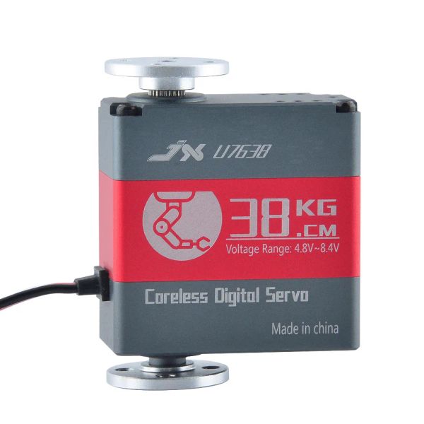 Jx U7638 38 kg 8.4 V tasse creuse haute tension tout métal Servo Robot Intelligent série haute tension Servo pour bras de Robot Intelligent