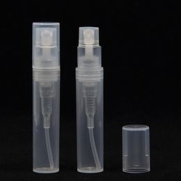 JXCAI (50PIES / PARTIJ) 2 ml 3 ml 5 ml Plastic Mini Sample Hervulbare Fles Dull Poolse Translucence Sample Spray Perfum Fles 201012