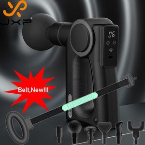 JXP Belt Square Pulse LCD Muscle Massager Batterij Sport Elektrisch draagbaar achterpistool voor Massag Machine Pistool 0209