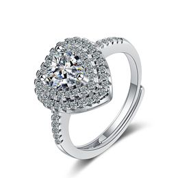 JZ382 Top vente 925 bagues de fête de mariage en argent Sterling avec zircone cubique anneau Fit costume femmes Pandora bijoux fins en gros