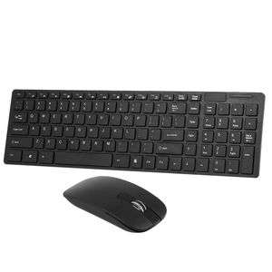 K-06 2.4G clavier et souris sans fil Combo clavier d'ordinateur avec souris Plug and Play pour ordinateur portable noir