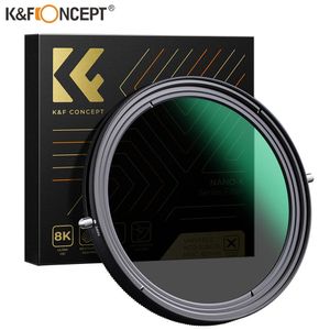 K F Concept 2in1 Variable Nd filtercpl Circular Polarising Filtre 67mm 72mm 77mm 82mm 95mm Nd2 à Nd32 pour l'objectif de la caméra 240327