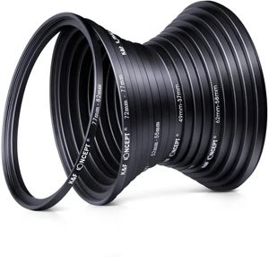 K F CONCEPT 3782mm 18 stuks Camera Lens Filter Step UpDown Adapter Ring Set 8237mm voor DSLR Accessoires 231226