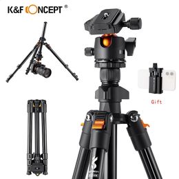 K F Concept 62,99 inch camerastatief voor DSLR Draagbaar aluminium reisstatief met 360 graden panorama-balhoofd Quick Release 240119