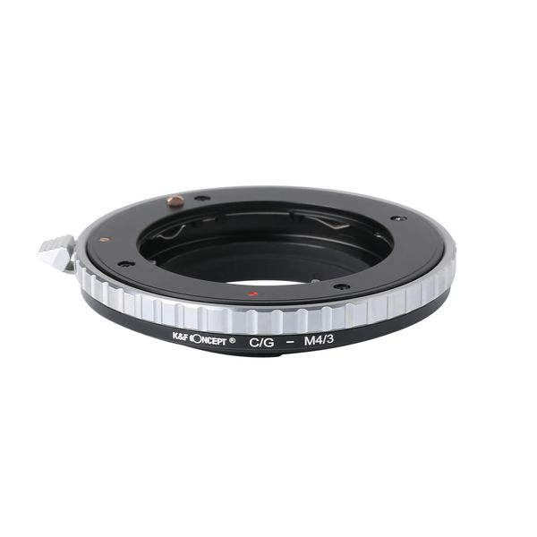 K F Concept M26121 Objectifs Contax G vers M43 MFT Adaptateur de monture d'objectif Corps de caméra 240327