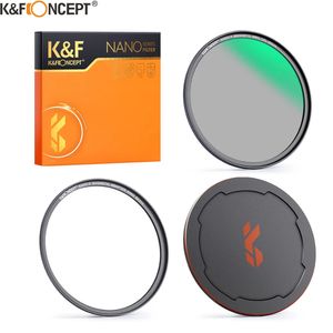 K F Concept Filtro de cámara Nanox HD Magnetic HD con recubrimientos multicapa de polarización circular de tapa de lente 52 mm 58 mm 62 mm 67 mm 240327