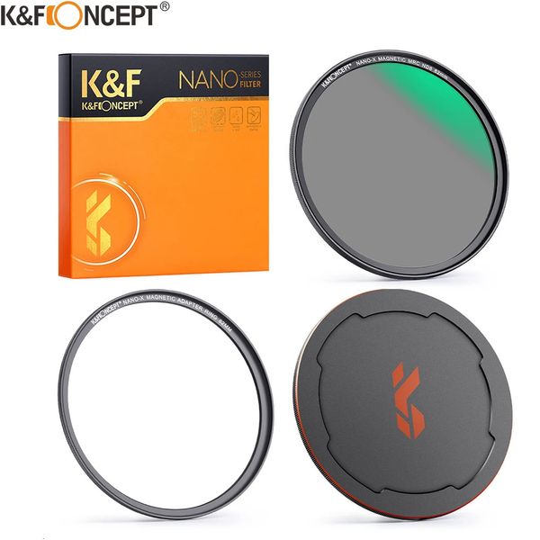 K F Concept Magnétique HD ND8 NANOX CAME CAMERA LENS FILTRE AVEC CAP MULTILYER REAGS 49MM 52MM 58MM 62MM 67MM 240327