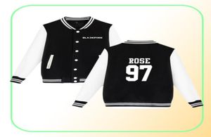 K Pop Kpop Kpop Blackpink Album Women Hoodies Sweatshirts Jisoo Jennie Rose Lisa à manches longues Fleeve Baseball Uniforme veste Men1804207